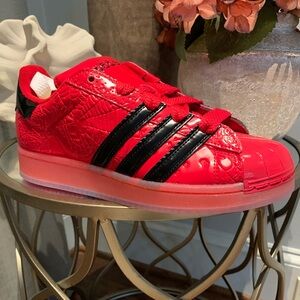 SP5DER x ADIDAS SUPERSTAR RED  Size 7 Brand New